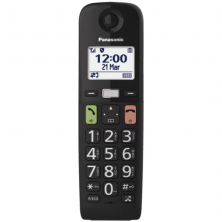 Teléfono Inalámbrico Panasonic KX-TGU112EXB/ Pack DUO/ Negro