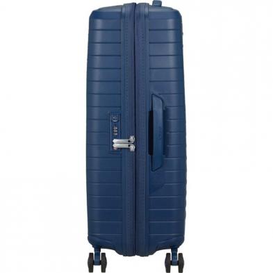Maleta Mediana American Tourister FastForward Spinner Expansible 68cm/ 68x46x30cm/ 4 Ruedas/ Azul Marino
