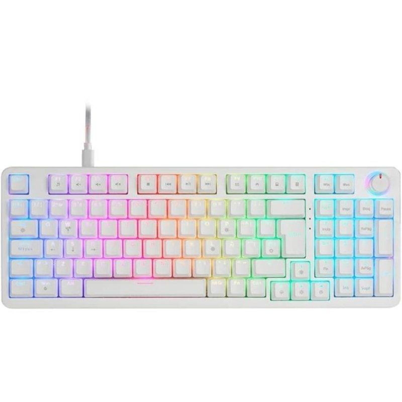 Teclado Gaming Mecánico Mars Gaming MKPROBES/ Switch Azul/ Blanco
