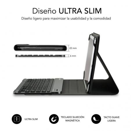 Funda con Teclado Subblim Keytab Pro Bluetooth para Tablets de 10.1'/ Negra - Imagen 2