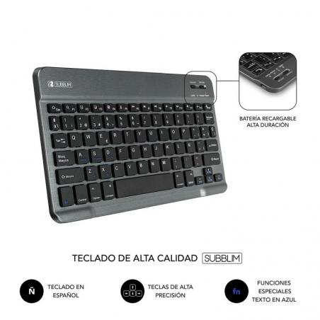 Funda con Teclado Subblim Keytab Pro Bluetooth para Tablets de 10.1'/ Negra - Imagen 5