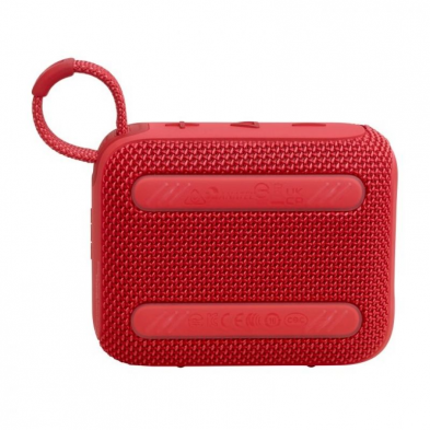 Altavoz con Bluetooth JBL GO 4/ 4.2W/ 1.0/ Rojo