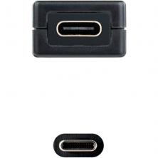 Cable Alargador USB Tipo-C 3.2 con Amplificador Nanocable 10.01.1311/ USB Tipo-C Macho - USB Tipo-C Hembra/ 5m/ Negro