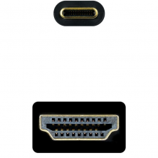 Cable Conversor Nanocable 10.15.5135/ USB Tipo-C Macho - HDMI Macho/ 5m/ Negro