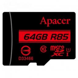 Tarjeta de Memoria Apacer 64GB XC UHS 1 con Adaptador/ Clase 10/ 85MBs - Imagen 1