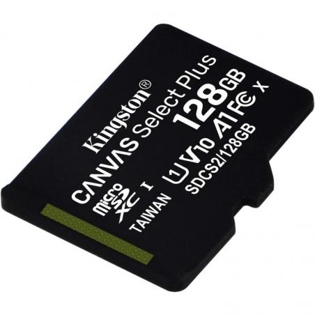 Tarjeta de Memoria Kingston CANVAS Select Plus 128GB microSD XC/ Clase 10/ 100MBs - Imagen 2