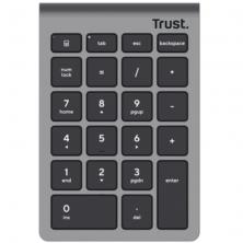 Teclado Numérico Inalámbrico Trust Xalas Wireless/ Plata