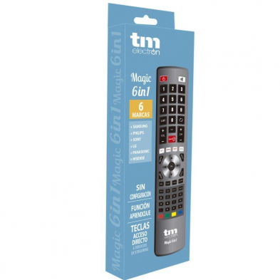 Mando Universal Magic 6 en 1 para TV Samsung/ LG/ Sony/ Panasonic/ Philips/ Hisense