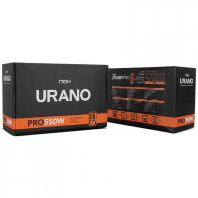Fuente de Alimentación Nox Urano VX/ 550W/ Ventilador 12cm/ 80 Plus Bronze
