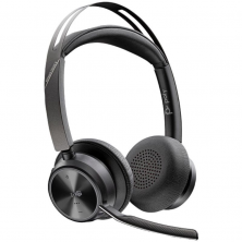 Auriculares Inalámbricos Poly Voyager Focus 2 Microsoft Teams + Adaptador USB-C-A + Soporte de Carga/ con Micrófono/ Bluetooth/ 
