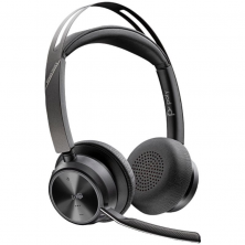 Auriculares Inalámbricos Poly Voyager Focus 2 Microsoft Teams + Adaptador USB-C-A + Soporte de Carga/ con Micrófono/ Bluetooth/ 