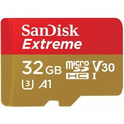 Tarjeta de Memoria SanDisk Extreme 32GB microSD HC UHS-I con Adaptador/ Clase 10/ 100MBs - Imagen 1