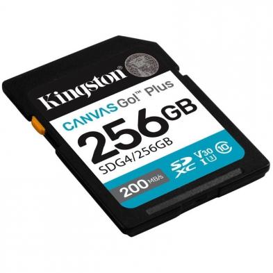Tarjeta de Memoria Kingston CANVAS Go! Plus 256GB SD XC/ Clase 10/ 200MBs