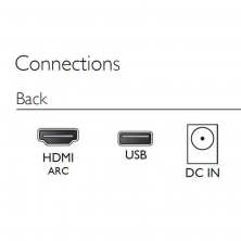 Barra de Sonido con Bluetooth Philips TAB4000/10/ 60W/ 2.0/ Negra