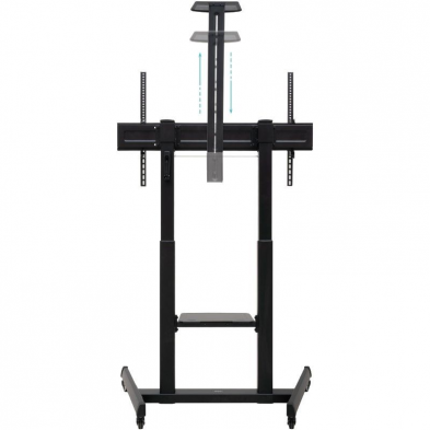 Soporte de Suelo Inclinable con Ruedas TooQ FS20406HM-B para TV de 60-100'/ hasta 120kg