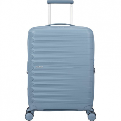 Maleta de Cabina American Tourister FastForward Spinner Expansible 55cm/ 55x40x23cm/ 4 Ruedas/ Azul