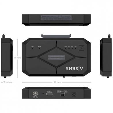 Docking Station para SSD M2 SATA/NVMe Aisens ASDS-M2SATA04B