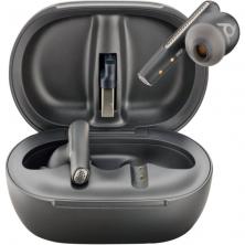 Auriculares Bluetooth Poly Voyager Free 60+ UC M con estuche de carga + Adaptador BT700/ Autonomía 10h/ Negros