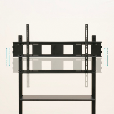 Soporte de Suelo Ajustable con Ruedas TooQ FS20105M-B para TV de 60-105'/ hasta 120kg