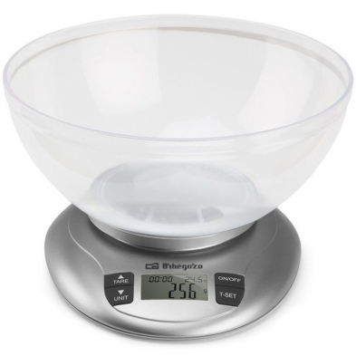 Báscula de Cocina Electrónica Orbegozo PC 2017 A/ hasta 3.5kg/ Plata