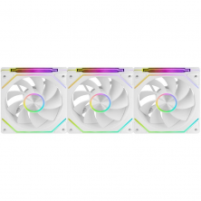 Pack 3 Ventiladores Invertidos Mars Gaming MF-LINKFINITYKIT2R/ 12cm/ ARGB/ Blancos