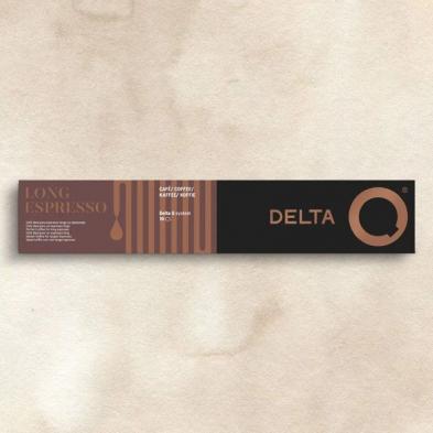 Cápsula Delta Delta Q-Long Espresso para cafeteras Delta/ Caja de 10