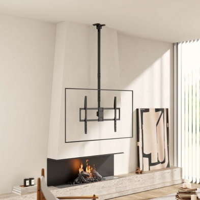 Soporte de Techo Inclinable/ Giratorio/ Nivelable/ Extensible Aisens CT100TSLE-393 para TV de 50-100'/ hasta 80kg