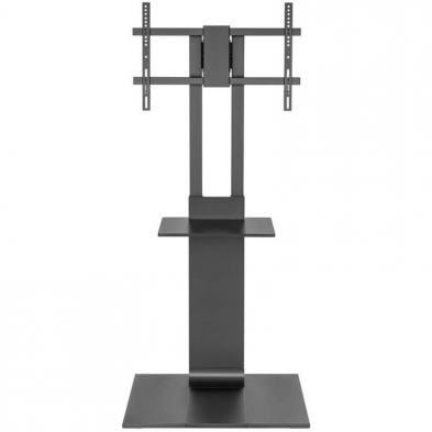Soporte de Suelo Inclinable/ Giratorio con Bandeja DVD Aisens FT86TSE-399 para TV de 37-86'/ hasta 50kg