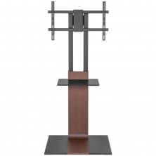 Soporte de Suelo Inclinable/ Giratorio con Bandeja DVD Aisens FT86TSE-401 para TV de 37-86'/ hasta 50kg