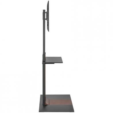 Soporte de Suelo Inclinable/ Giratorio con Bandeja DVD Aisens FT86TSE-401 para TV de 37-86'/ hasta 50kg