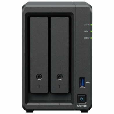 NAS Synology Diskstation DS725+/ 2 Bahías 3.5'- 2.5'/ 4GB DDR4/ Formato Torre
