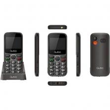 Teléfono Móvil Qubo X-230BKC 4G para Personas Mayores/ Negro