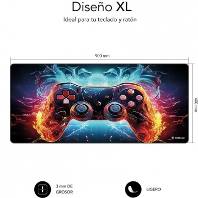 Alfombrilla Subblim GameCore XL Mouse Pad/ 900 x 400 x 3 mm