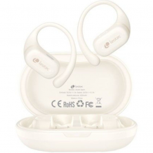 Auriculares Deportivos Bluetooth Leotec Open Air Zenith Sport con estuche de carga/ Autonomía 6.5h/ Beige