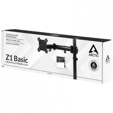 Soporte de Mesa para Monitor Arctic Z1 Basic/ Giratorio/ Inclinable/ hasta 15kg