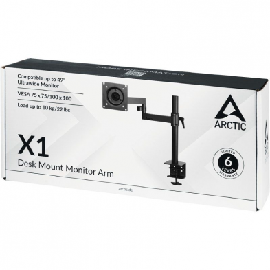 Soporte de Mesa para Monitor Arctic X1/ Giratorio/ Inclinable/ hasta 10kg