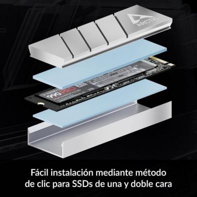 Disipador Térmico para SSD M.2 2280 Arctic M2 Pro/ Plata