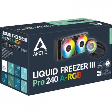 Sistema de Refrigeración Líquida Arctic Liquid Freezer III Pro 240 A-RGB/ Negro