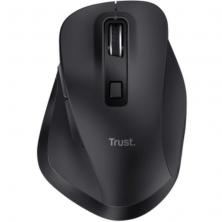Ratón Ergonómico Inalámbrico Trust Fyda Multidispositivo/ Batería recargable/ Hasta 2400 DPI