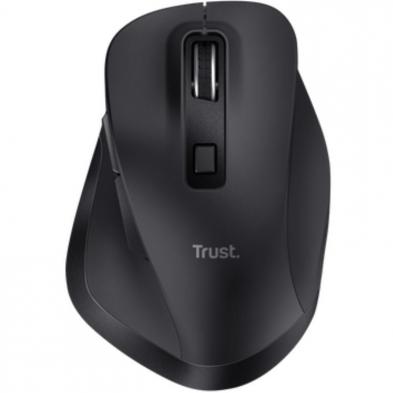 Ratón Ergonómico Inalámbrico Trust Fyda Multidispositivo/ Batería recargable/ Hasta 2400 DPI