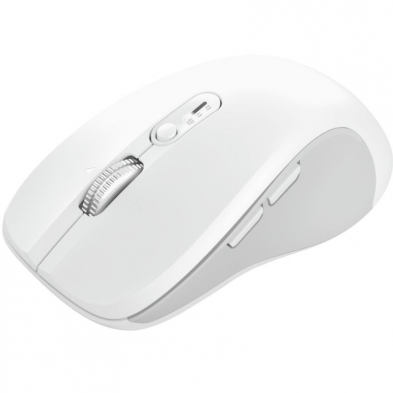 Ratón Ergonómico Inalámbrico Trust Ferro/ Hasta 3200 DPI/ Blanco