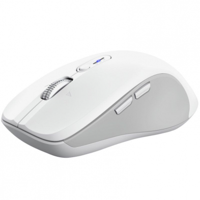 Ratón Ergonómico Inalámbrico Trust Ferro/ Hasta 3200 DPI/ Blanco