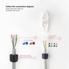 Conector RJ45 UTP Nanocable 10.21.0601/ Cat.6A/ Auto Crimpable/ 10 uds