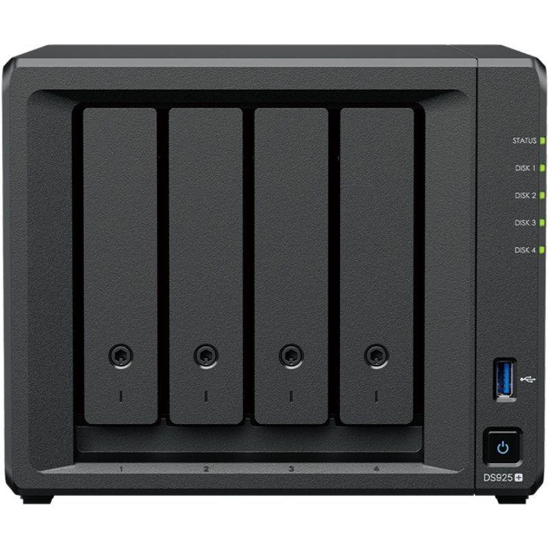 NAS Synology Diskstation DS925+/ 4 Bahías 3.5'- 2.5'/ 8GB DDR4/ Formato Torre