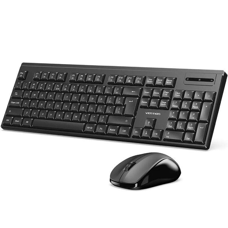 Teclado y Ratón Inalámbricos Vention Combo KTZB0-EN