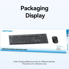 Teclado y Ratón Inalámbricos Vention Combo KTZB0-EN
