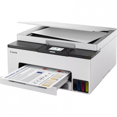 Multifunción Recargable Canon MAXIFY GX1050 MegaTank 3 en 1 WiFi/ Dúplex/ Pack impresora + consumibles XL/ Blanca