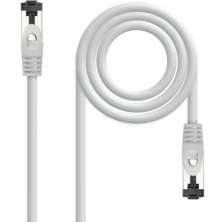 Cable de Red RJ45 SSTP Nanocable 10.20.2000-L30 Cat.8.1/ 30cm/ Gris