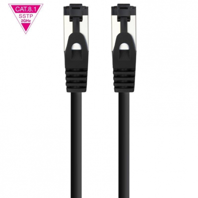 Cable de Red RJ45 SSTP Nanocable 10.20.2010-BK Cat.8.1/ 10m/ Negro