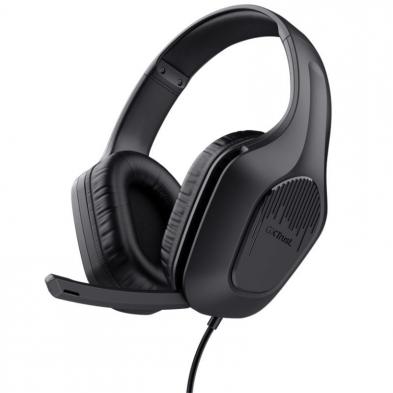 Auriculares Gaming con Micrófono Trust Gaming GXT 417 Zirox/ Jack 3.5/ Negros